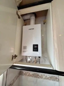 Instalación integrada de calentador Juntek